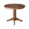 International Concepts Round 36 in Round Extension Dining Table with 2 X-Back Stools, Distressed Oak, 36 in W, 48 in L K42-36RXT-27B-C613-2 - alternate 2